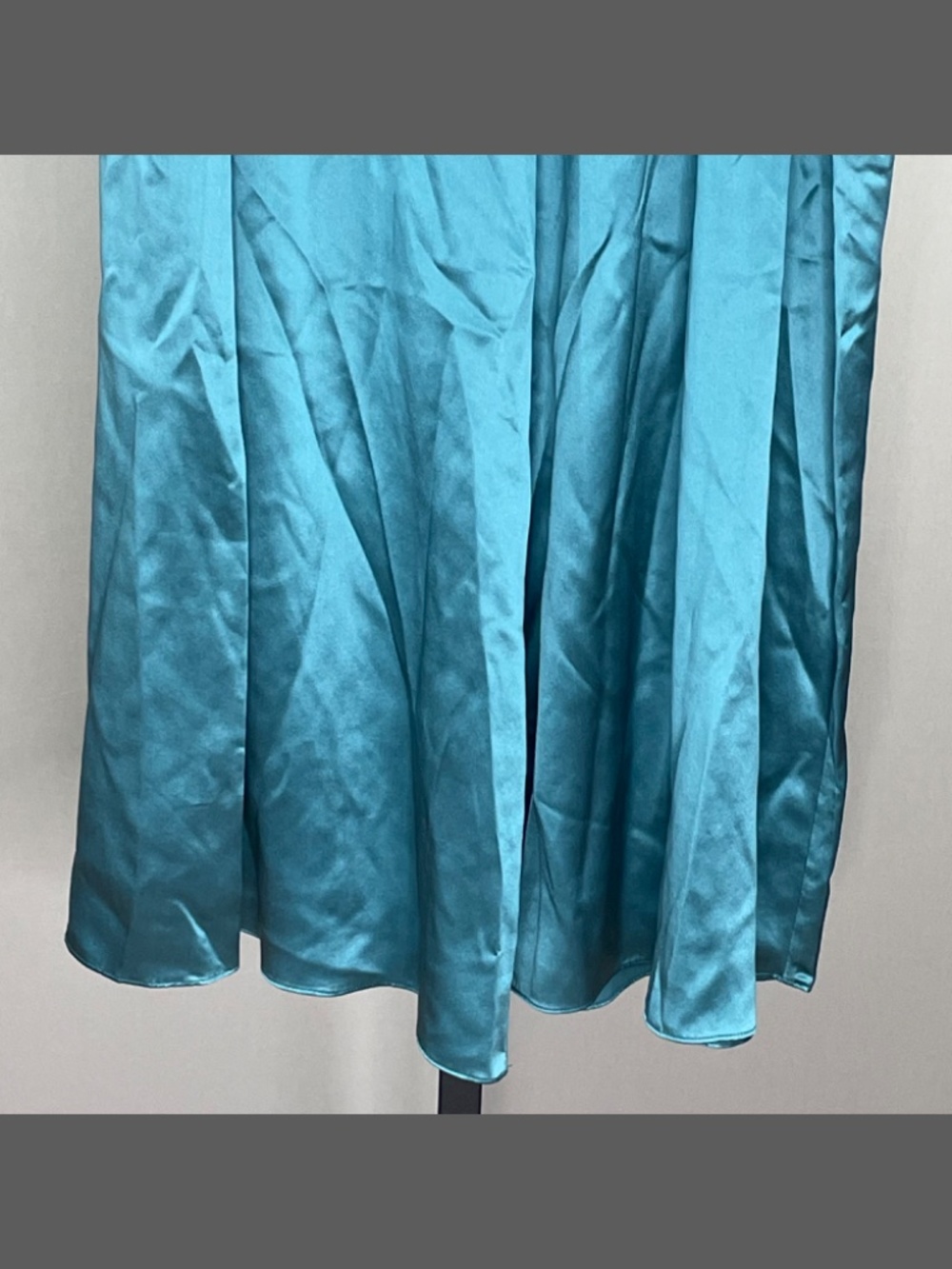 NEW Lily Silk Pants Womens Large blue mulberry silk wide leg pull on casual - Picture 3 of 11